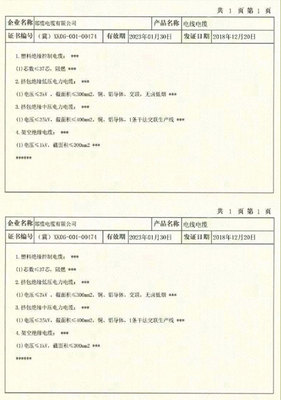 企業(yè)證書